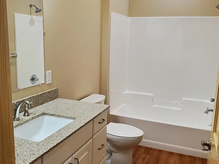 Bright bathroom.