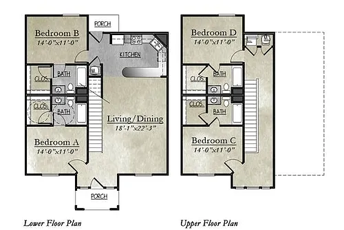 Floor plan 4X4