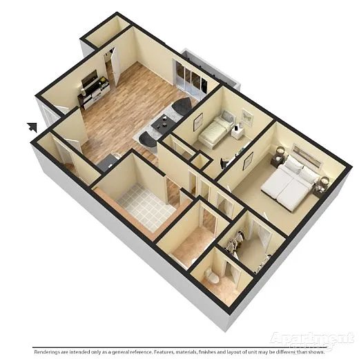 Floor plan 2 Bedroom
