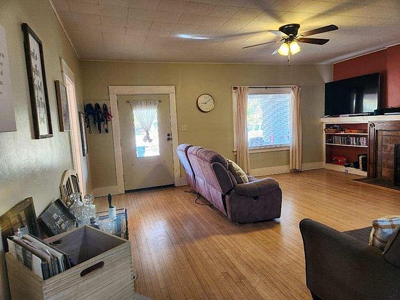 View from Dining Room towards Living Room and Front Door
