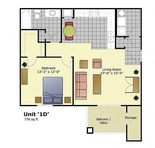 Floor plan 1D