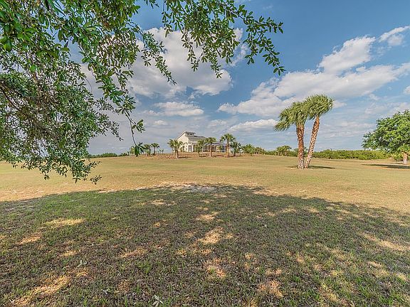 Rear corner of property