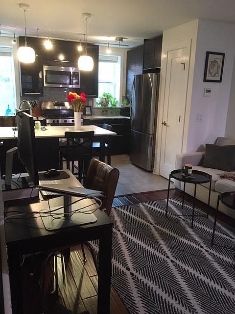 Living room and Kitchen