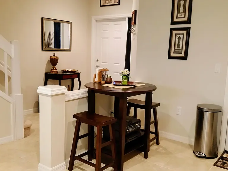 Pub table in kitchen