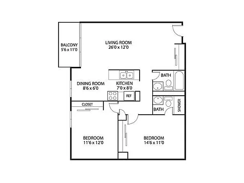 Floor plan Melody, Chowen & Heights