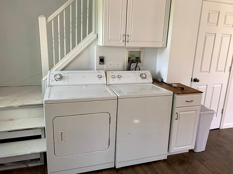 Laundry in kitchen