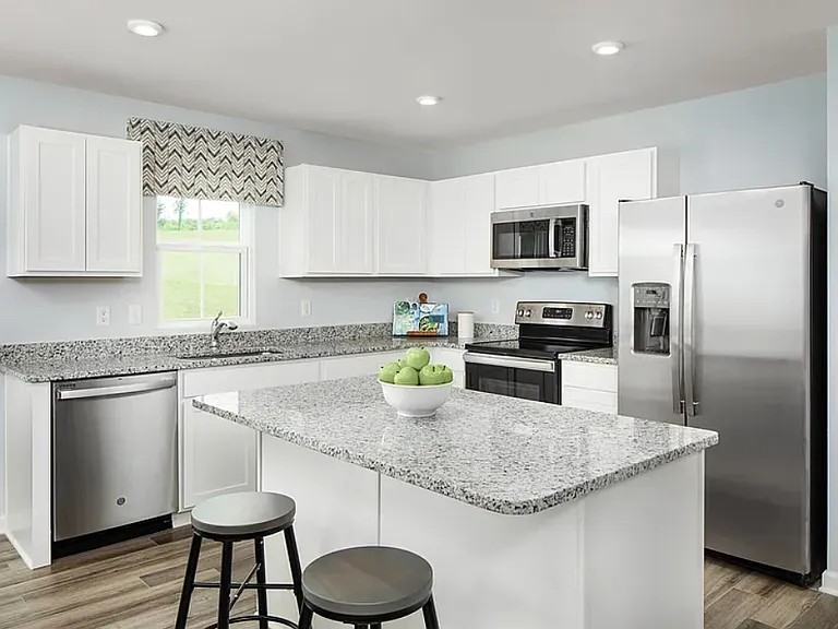 Large cooking space with gas range