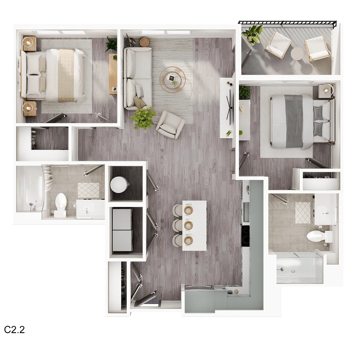 Floor plan C 22