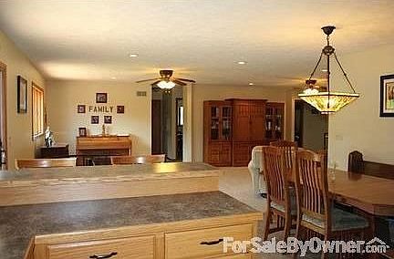 view from kitchen over bar