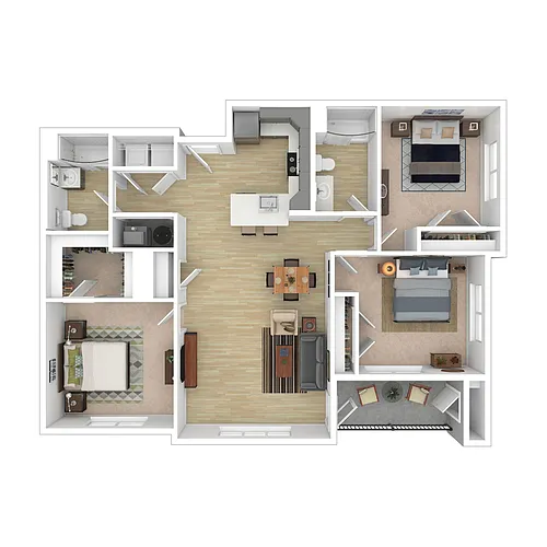 Floor plan E1 ANSI
