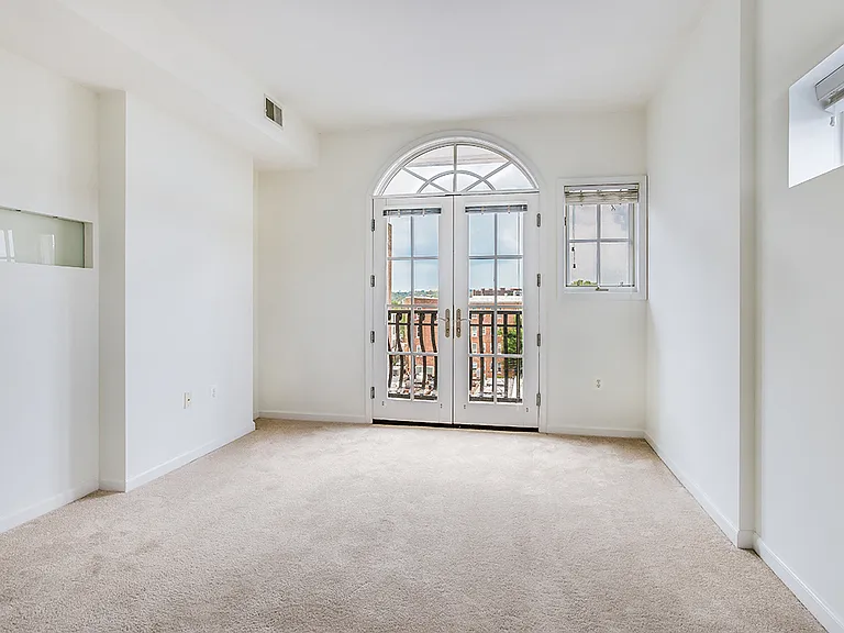 Apartment bedroom with balcony