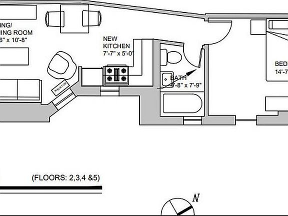 2nd image of 241 E 38th St APT 5C