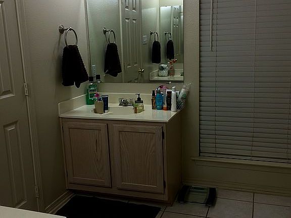Master bath with 2 vanities