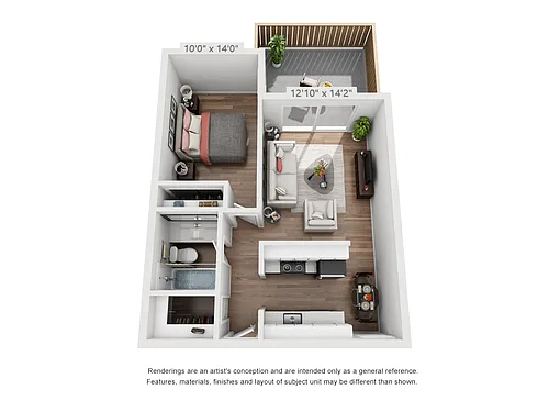 Floor plan 1X1 G