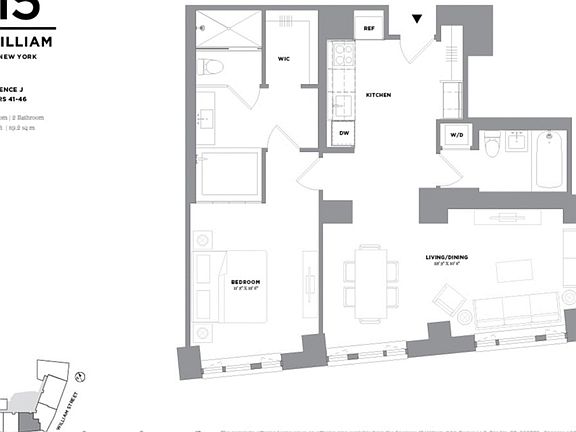 2nd image of 15 William St APT 42J