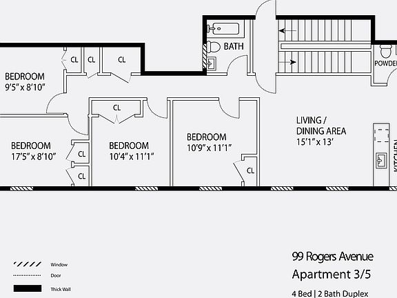 2nd image of 99 Rogers Ave #3A