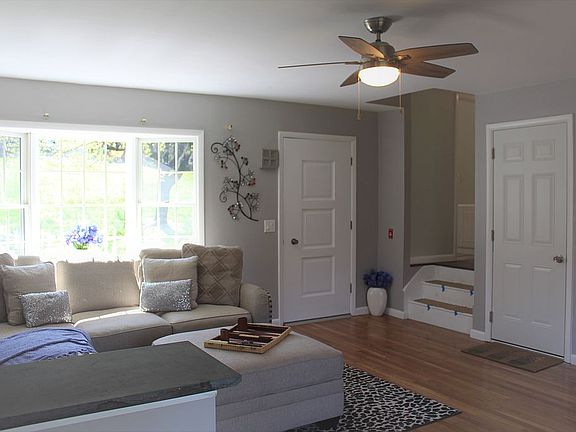 Living room with fireplace