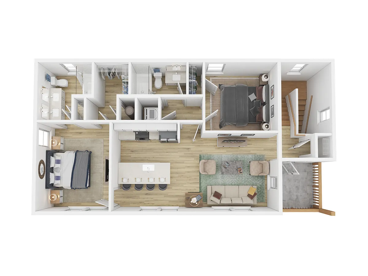 Floor plan 2br Carriage