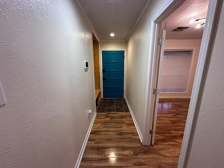 front entryway leading into first room