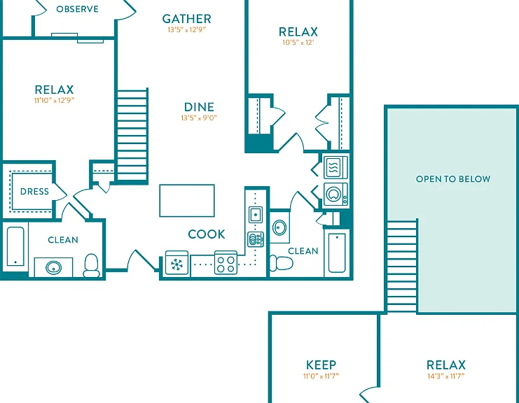 Chatham Loft Floorplan Diagram