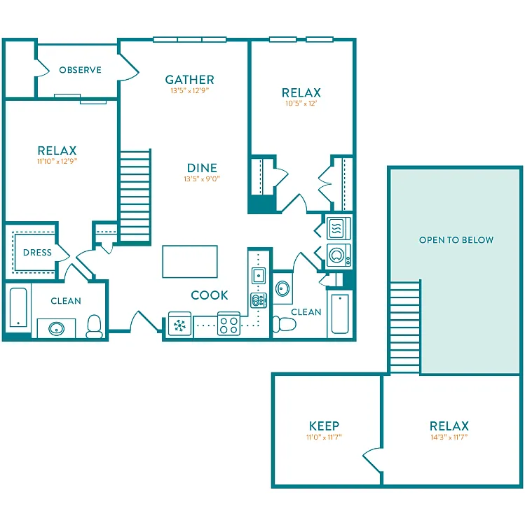 Floor plan Chatham Loft