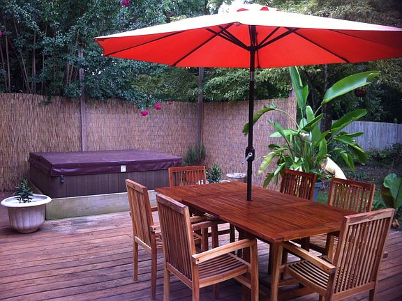 Deck and hot tub