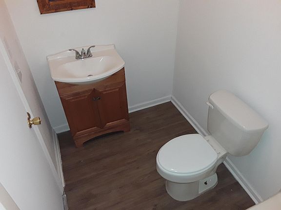 Master bathroom toilet and sink