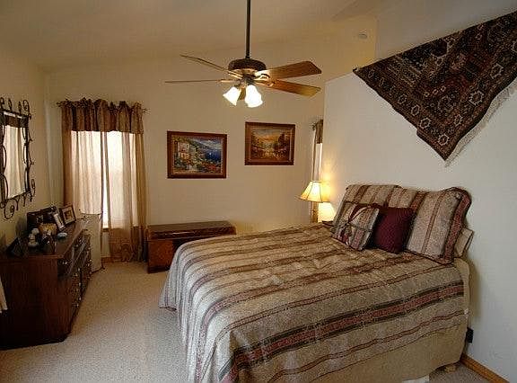 Master Bedroom with Vaulted Ceilings