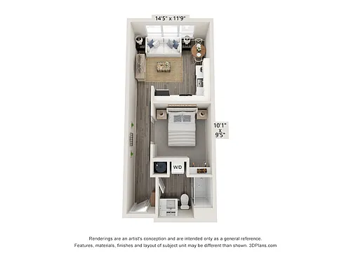 Floor plan Efficiency with shower