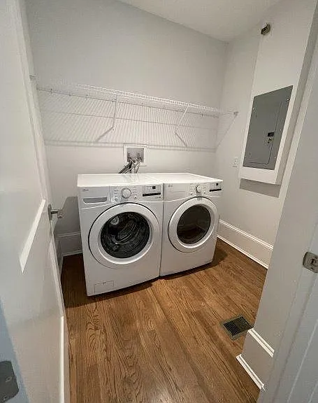 1st floor laundry room with washer and dryer included.