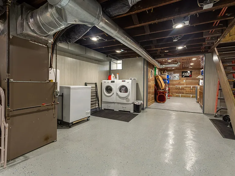 Basement with in unit laundry