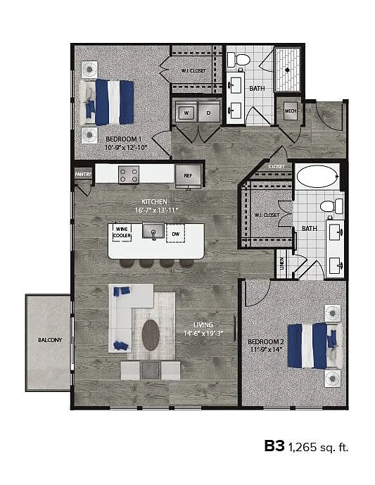 Floor plan B3 Essential Housing