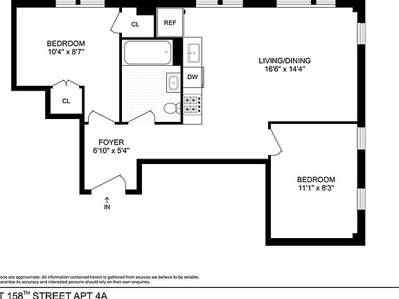 2nd image of 501 W 158th St #4A