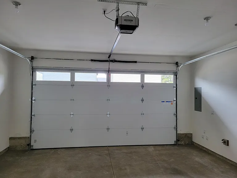 inside the garage