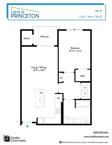 Floor plan $3.39/sq.ft. - ME-1B