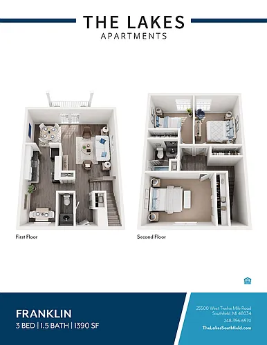 Floor plan 3 Bed 1.5 Bath