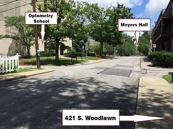 2 minutes/blocks to Meyers Hall - East Third Street
