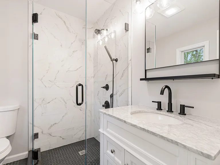 ensuite bathroom in primary bedroom