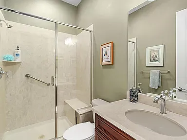 second full bathroom with shower