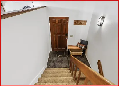 stairs up from front door
