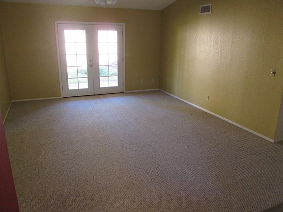 Living room and french doors