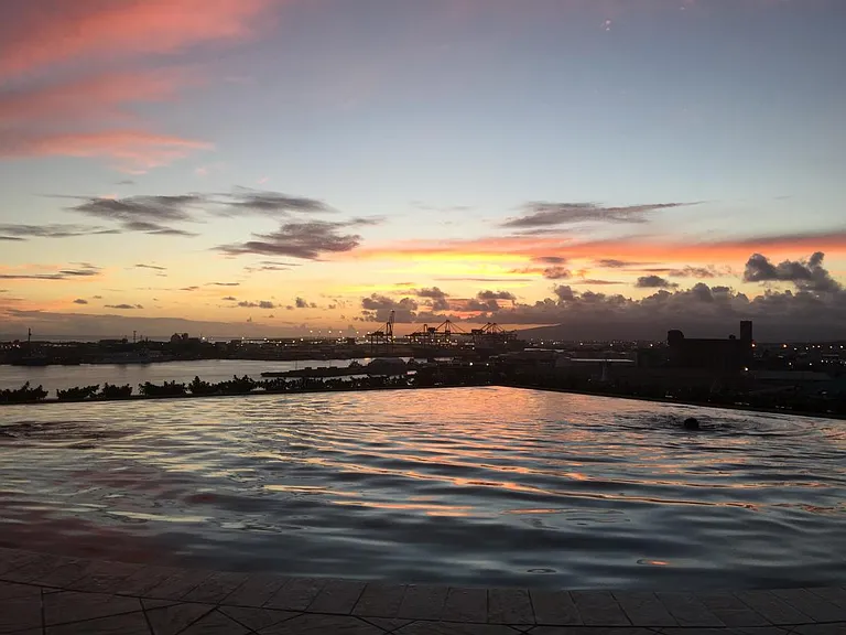 view from pool deck