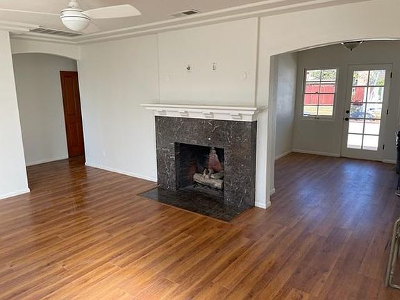 Living room and dining room