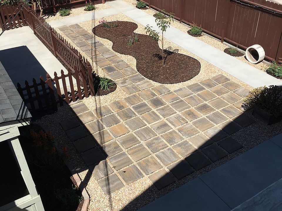 Newly renovated back yard