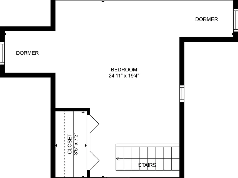 Apartment floor plan (third floor)