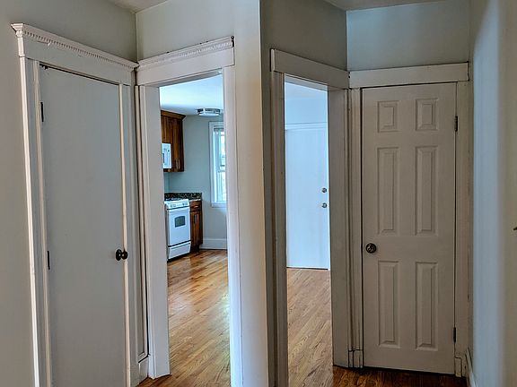Hallway view into kitchen