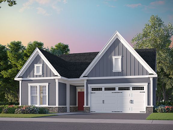 Elevation 2 of the Monet III a home design at Lakeside at Trappe by Brookfield Residential