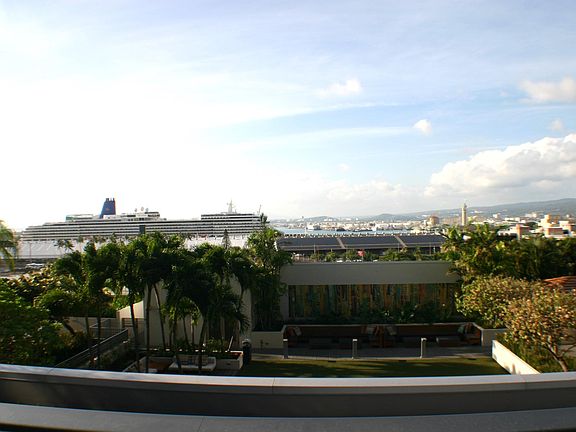 Harbor View with cruise ship