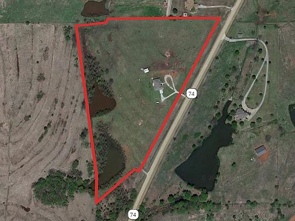 Property boundary (red)