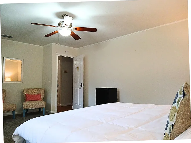 King-sized bed with backlit led and extra out